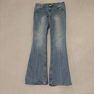 Tokyo Low Rise Bootcut Jeans Light Wash Blue Denim Flared Size 9 Y2K Aesthetic